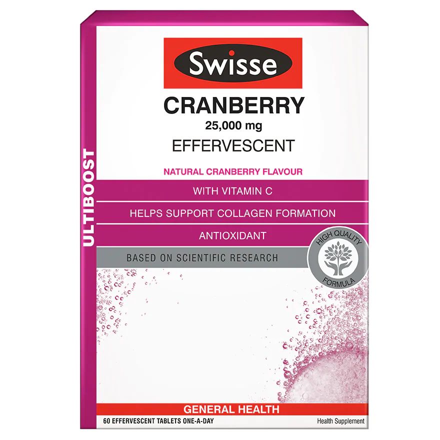 SWISSE Cranberry Effervescent 60S