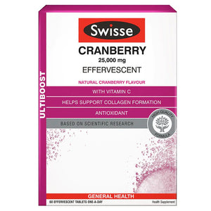 SWISSE Cranberry Effervescent 60S