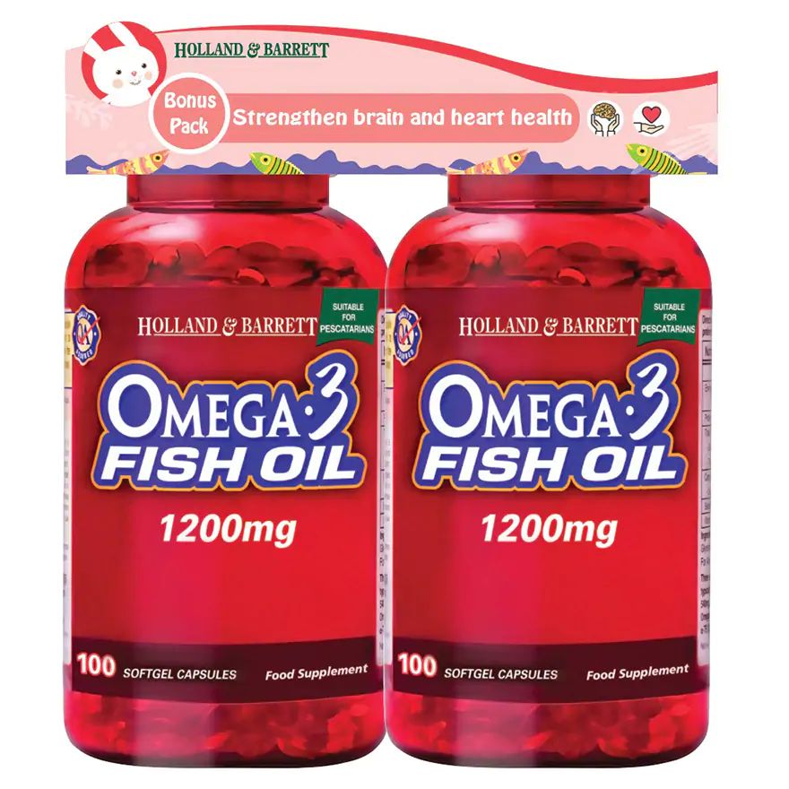 HB OMEGA 3 FISH OIL 1200MG P TWIN PACK