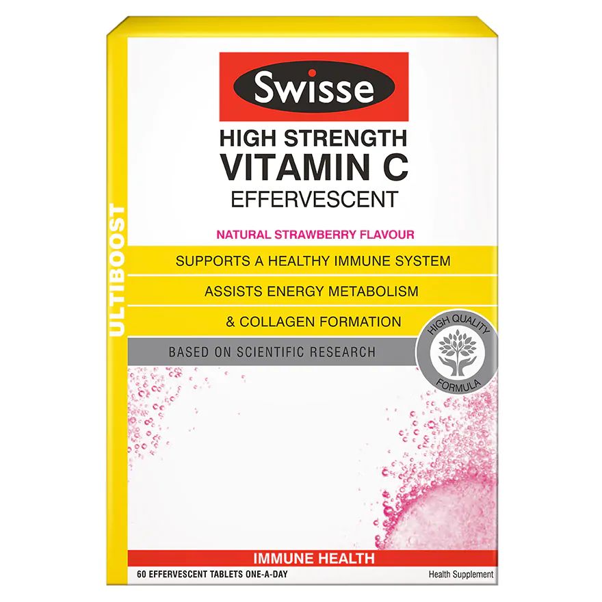 Swisse Ultiboost High Strength Vitamin C effervescent 60'S