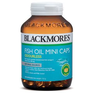 Odourless Fish Oil Mini Caps  200 Capsules