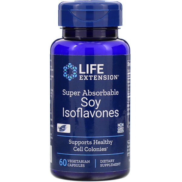 Life Extension, Soy Isoflavones, Super Absorbable, 60 Vegetarian Capsules