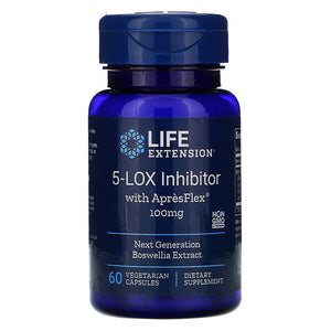 Life Extension, 5-LOX Inhibitor with ApresFlex, 100 mg, 60 Vegetarian Capsules