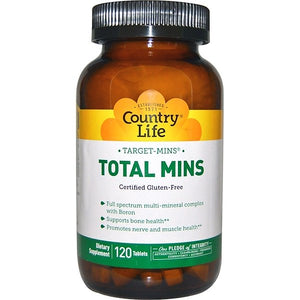 Country Life, Target-Mins Total Mins, 120 Tablets