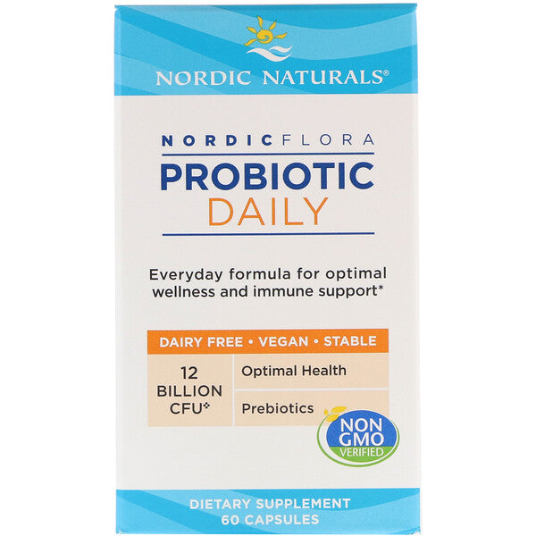 Nordic Naturals, Nordic Flora Probiotic Daily, 12 Billion CFU, 60 Capsules