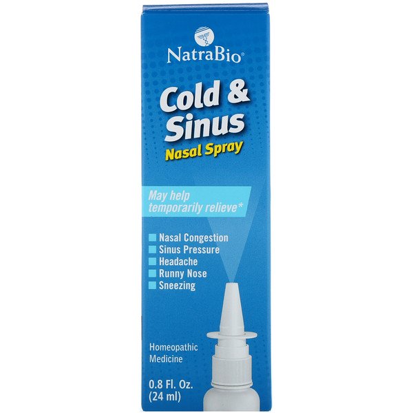 NatraBio, Cold & Sinus, Nasal Spray, 0.8 fl oz (24 ml)