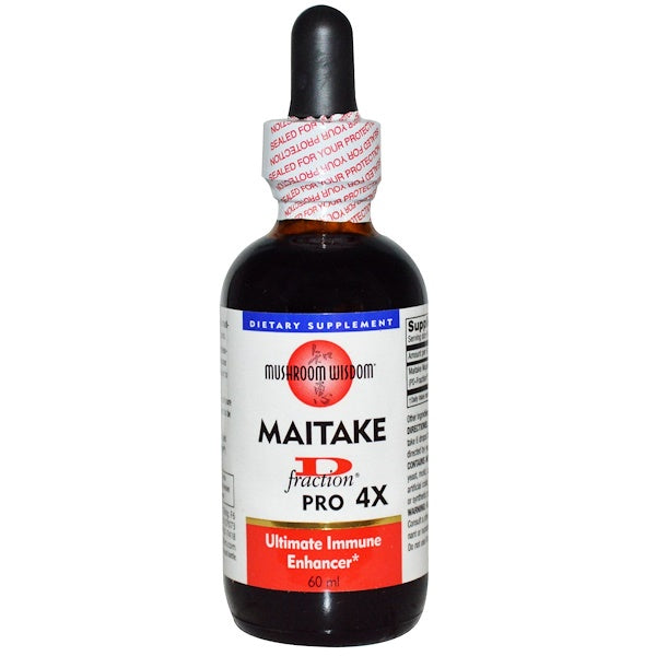 Mushroom Wisdom, Maitake D-Fraction, Pro 4X, 60 ml