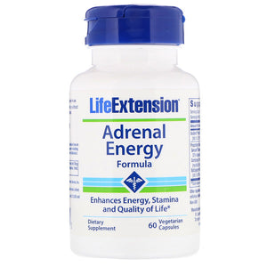 Life Extension, Adrenal Energy Formula, 60 Vegetarian Capsules