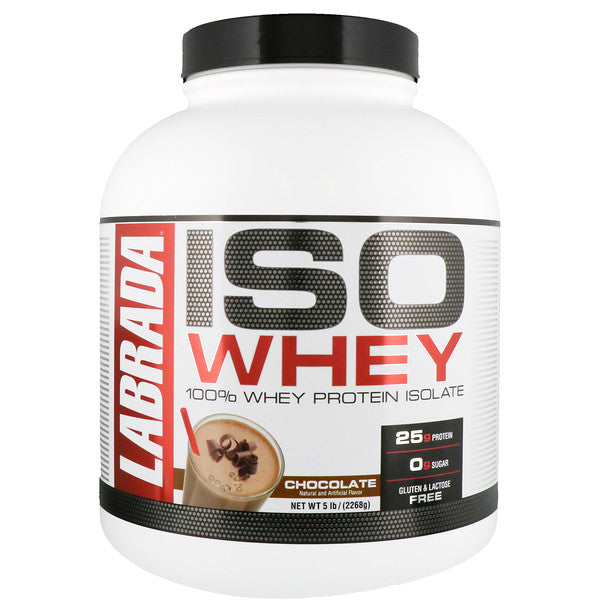 Labrada Nutrition, ISO Whey, 100% Whey Protein Isolate, Chocolate, 5 lb (2268 g)