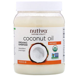 Nutiva, Organic Coconut Oil, Refined, 54 fl oz (1.6 l)