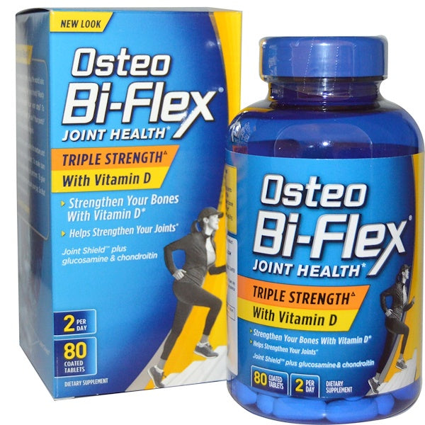 Osteo Bi-Flex, Joint Health, Triple Strength + Vitamin D, 80 Coated Tablets