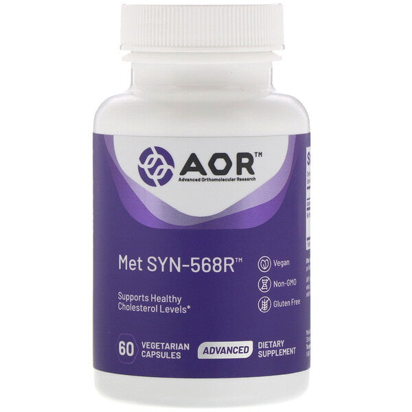 Advanced Orthomolecular Research AOR, Met SYN-568R, 60 Vegetarian Capsules