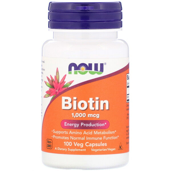 Now Foods, Biotin, 1,000 mcg, 100 Veg Capsules
