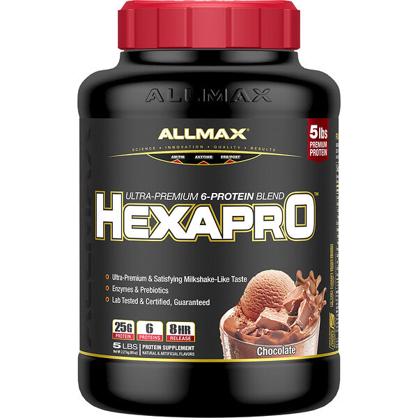 ALLMAX Nutrition, Hexapro, Ultra-Premium 6-Protein Blend, Chocolate, 5 lbs (2.27 kg)