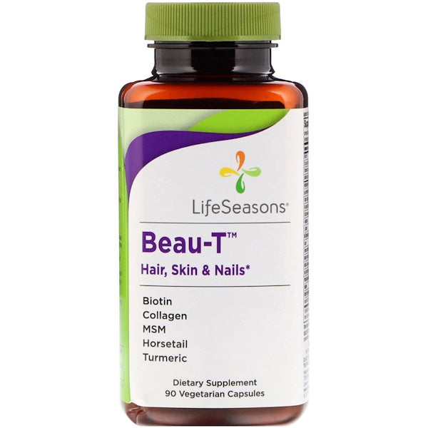 LifeSeasons, Beau-T, Hair, Skin & Nails, 90 Vegetarian Capsules