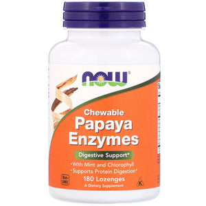 Now Foods, Chewable Papaya Enzymes, 180 Lozenges