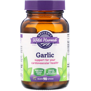 Oregon's Wild Harvest, Garlic, 90 Gelatin Capsule