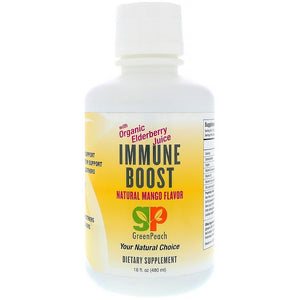 GreenPeach, Immune Boost, Natural Mango Flavor, 16 fl oz (480 ml)