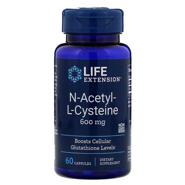 Life Extension, N-Acetyl-L-Cysteine, 600 mg, 60 Capsules