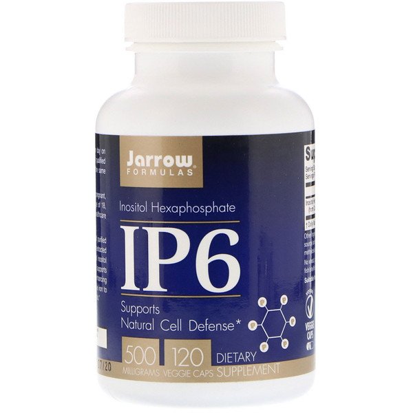 Jarrow Formulas, IP6, Inositol Hexaphosphate, 500 mg, 120 Veggie Caps