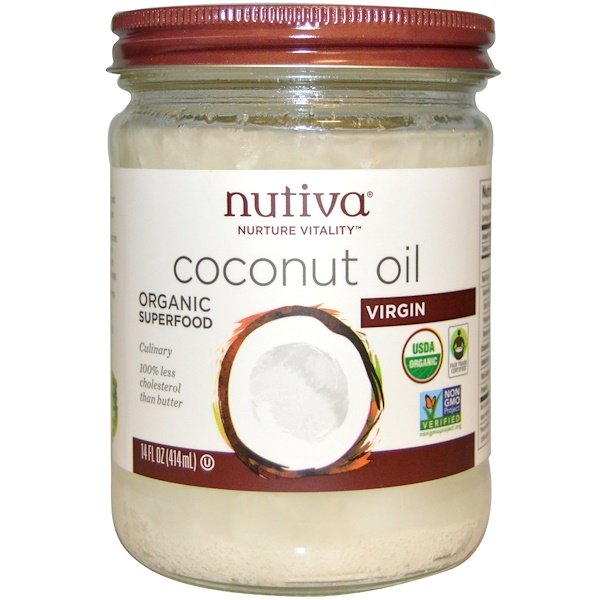 Nutiva, Organic Coconut Oil, Virgin, 14 fl oz (414 ml)