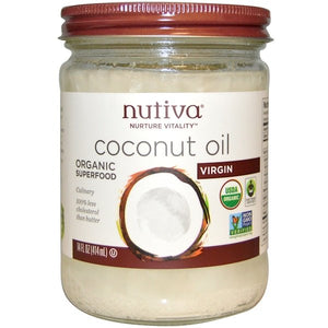 Nutiva, Organic Coconut Oil, Virgin, 14 fl oz (414 ml)