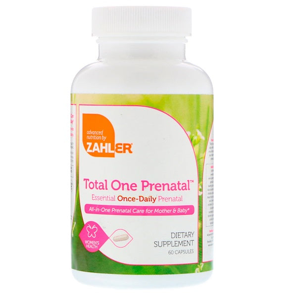 Zahler, Total One Prenatal, Essential Once-Daily Prenatal, 60 Capsules