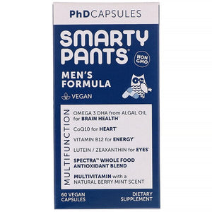 SmartyPants, PhD Capsules, Men's Formula, 60 Vegan Capsules