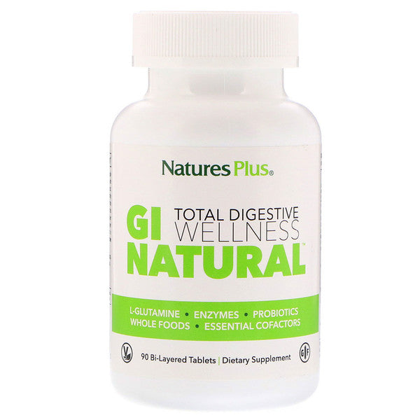 Nature's Plus, Total Digestive Wellness, GI Natural, 90 Bi-Layered Tablets