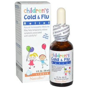 NatraBio, Children's Cold & Flu Relief, 1 fl oz (30 ml)