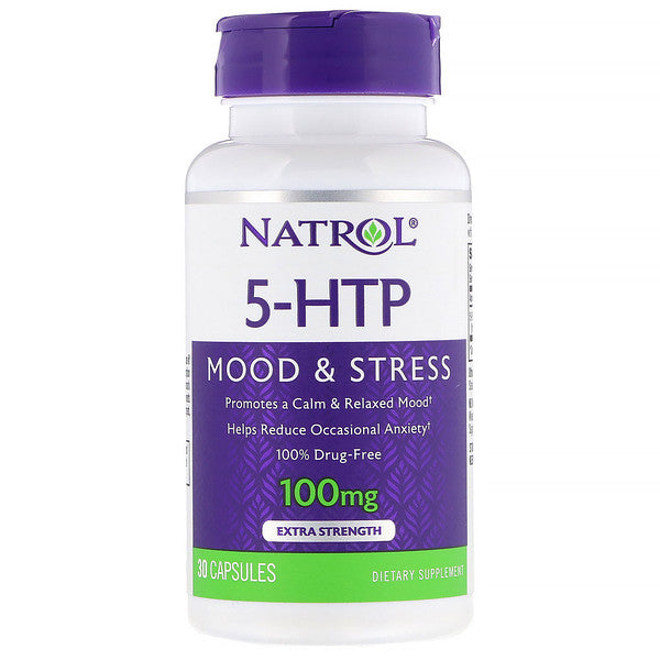 Natrol, 5-HTP, Extra Strength, 100 mg, 30 Capsules