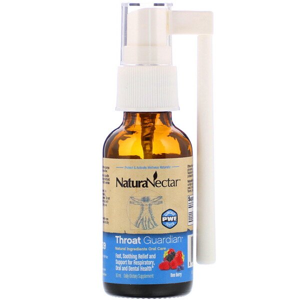 NaturaNectar, Throat Guardian Spray, Bee Berry, 10 ml