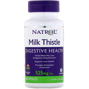 Natrol, Milk Thistle , 525 mg, 60 Capsules