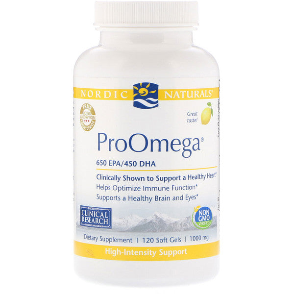 Nordic Naturals, ProOmega, Lemon, 1,000 mg, 120 Soft Gels