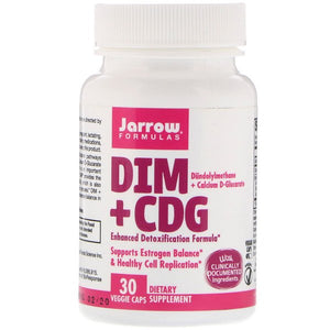 Jarrow Formulas, DIM + CDG, Enhanced Detoxification Formula, 30 Veggie Caps