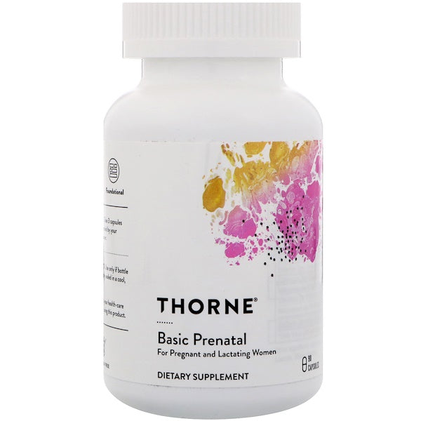 Thorne Research, Basic Prenatal, 90 Capsules
