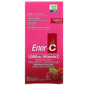 Ener-C, Vitamin C, Multivitamin Drink Mix, Raspberry, 30 Packets, 9.8 oz (277 g)