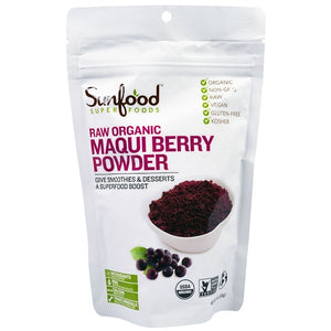 Sunfood, Superfoods, Raw Organic Maqui Berry Powder, 4 oz (113 g)