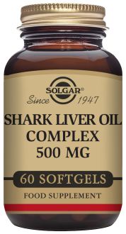 Shark Liver Oil Complex 500 mg 60 Softgels