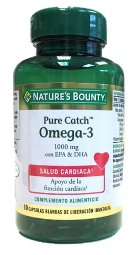Omega-3 Pure Catch Aceite Pescado 1000 mg 60 Cápsulas Blandas