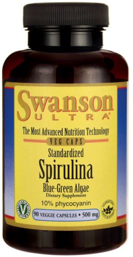 Spirulina Blue-Green Algae 500 mg 90 Capsules