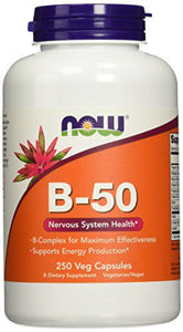 Vitamin B-50 with 250 Veggie Capsules